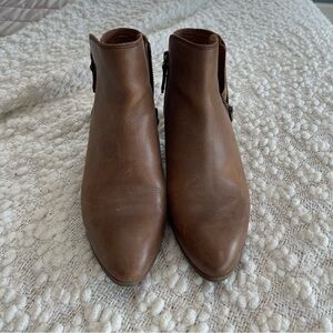 Frye ankle boots, brown, size 8.